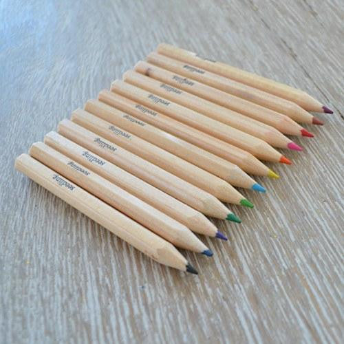 12 Mini Colored Pencils in a Tube