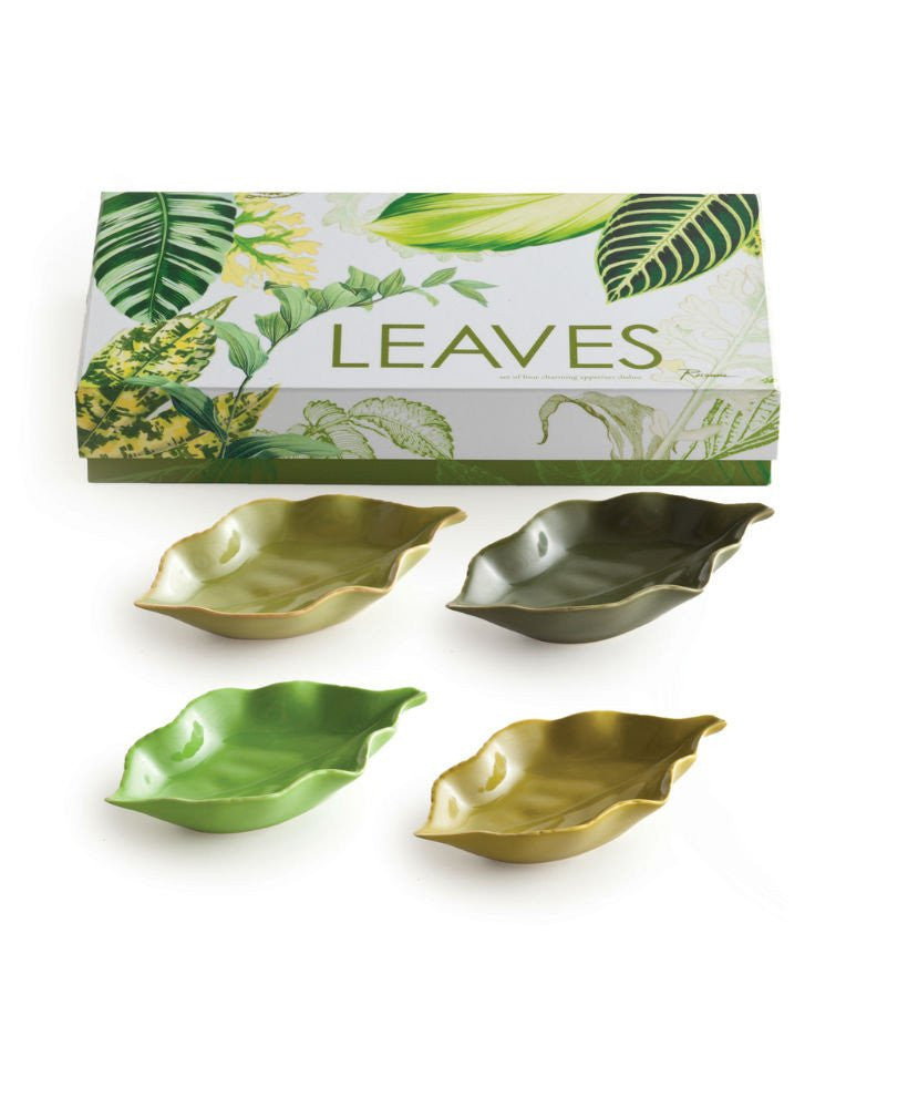 Porcelain Mini Leaf Bowls