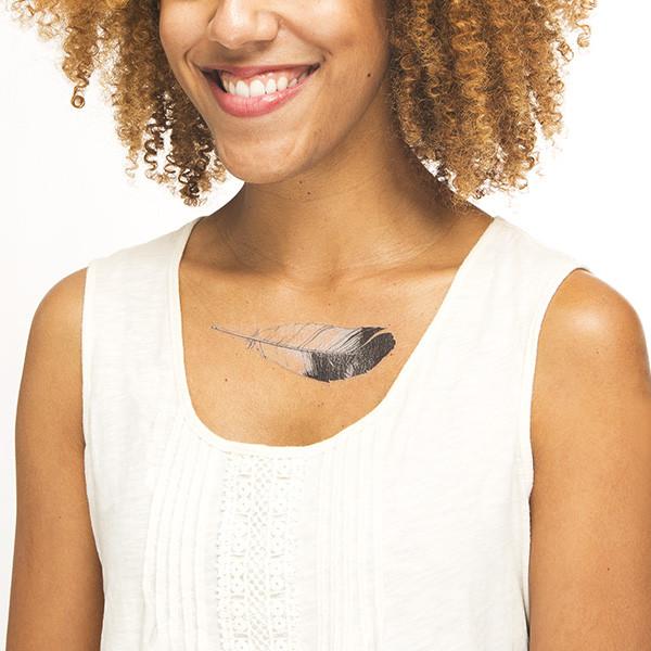 Feather Tattoos Watercolor Party Packet (8-pack)