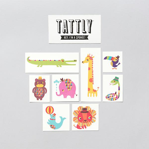 Circus Tattoos Menagerie Party Packet (8-pack)