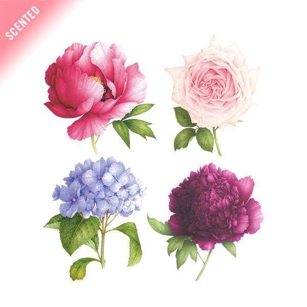 Scented Flower Tattoos Perennial Party Packet (8-pack)