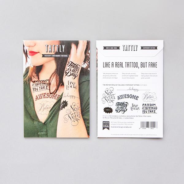 Inspirational Tattoos Be Happy Party Packet (8-pack)