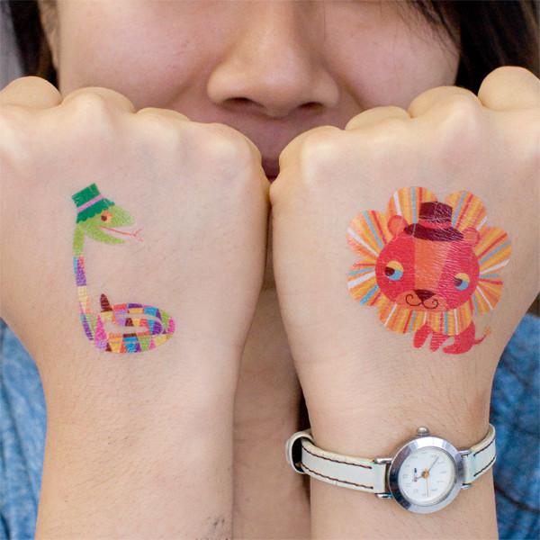 Circus Tattoos Menagerie Party Packet (8-pack)