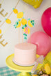 yellow cake stand