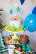Melamine Large Cake Stand in Bright Neon Yellow