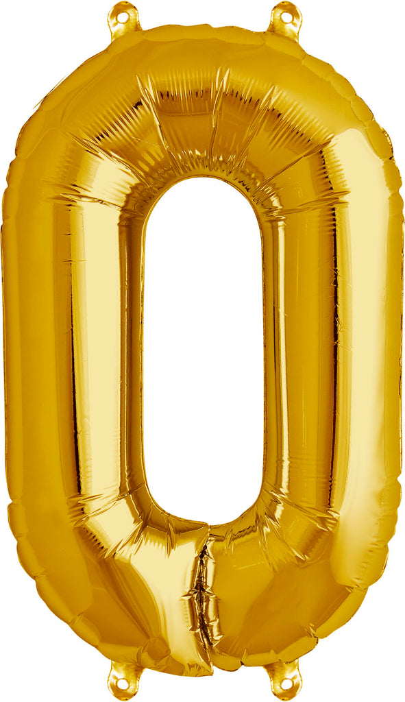 16" Gold Letter, Number & Symbol Balloons