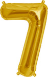 16" Gold Letter, Number & Symbol Balloons