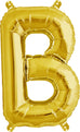 16" Gold Letter, Number & Symbol Balloons