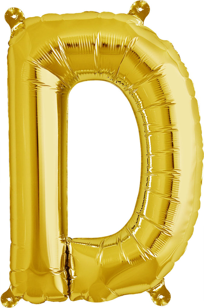 16" Gold Letter, Number & Symbol Balloons