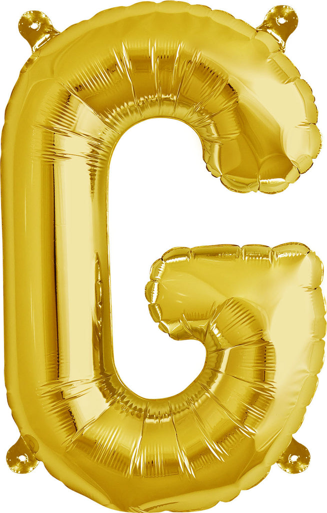 16" Gold Letter, Number & Symbol Balloons