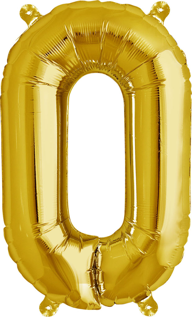 16" Gold Letter, Number & Symbol Balloons