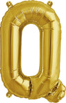 16" Gold Letter, Number & Symbol Balloons