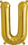 16" Gold Letter, Number & Symbol Balloons