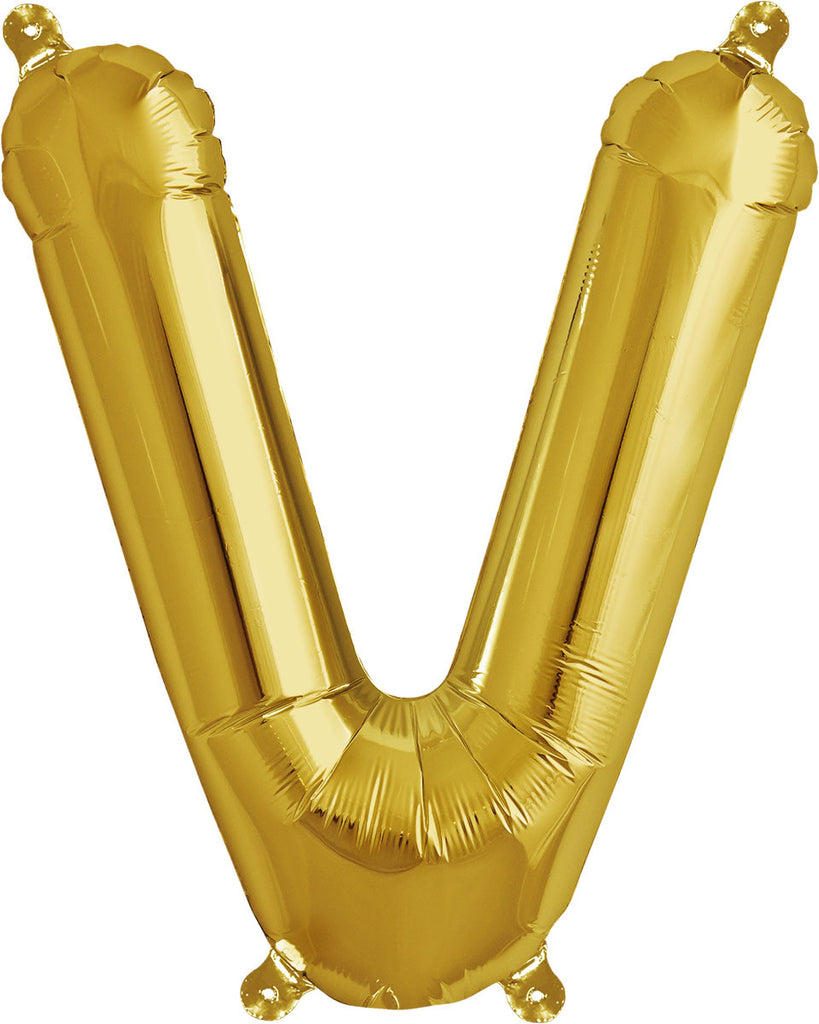 16" Gold Letter, Number & Symbol Balloons