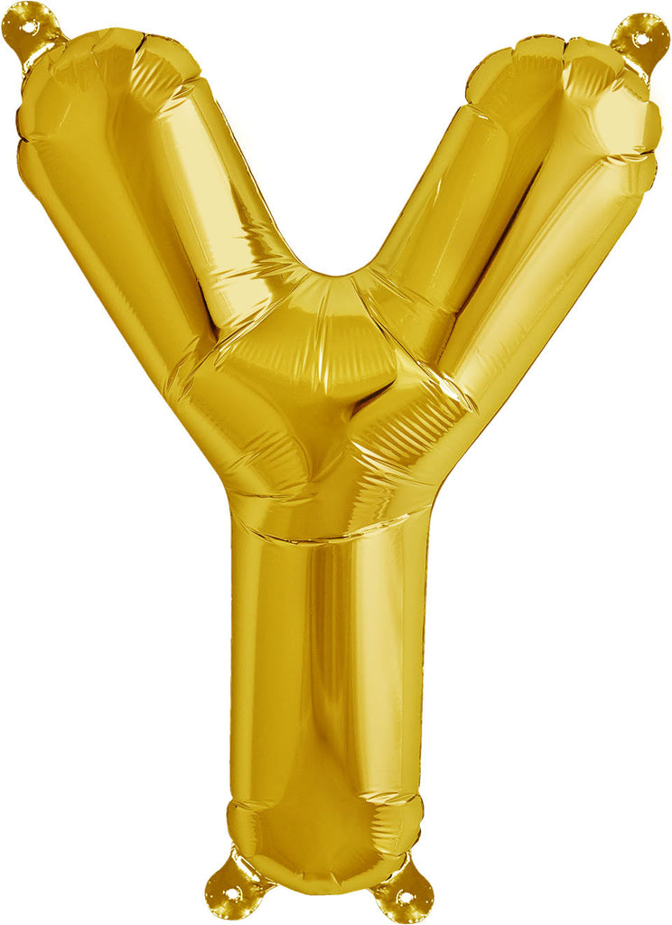 16" Gold Letter, Number & Symbol Balloons