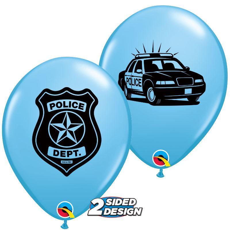 Police Dept Latex Balloons (6-pack)