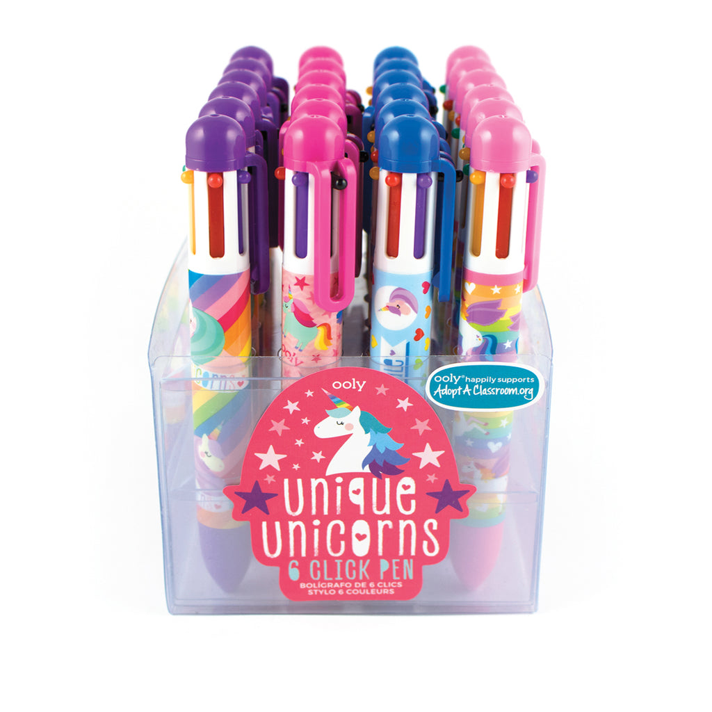 Unique Unicorns 6-Click Multi Color Pen