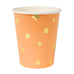Colorful Gold Star Paper Cups