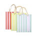 Neon Stripe Party Favor Bags (3-pack)