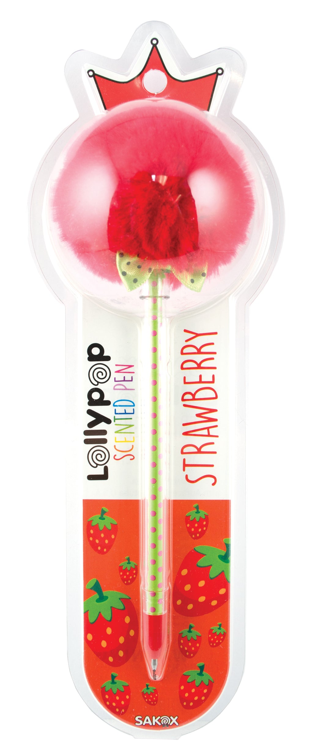 Scented Lollypop Pen in Strawberry