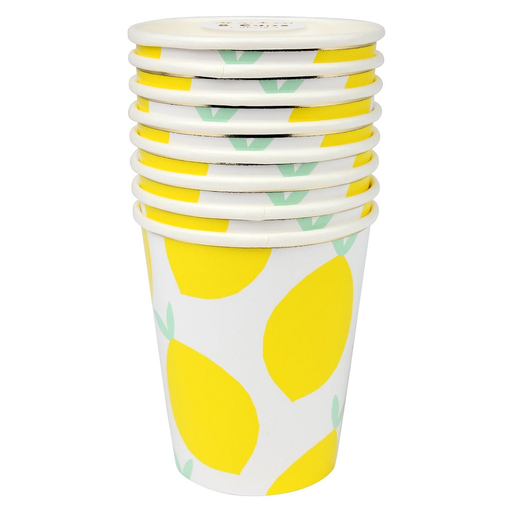Lemon Party Paper Cups