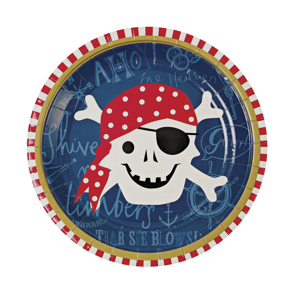 Ahoy There Pirate Paper Plates (Small)