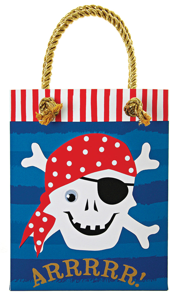 Ahoy There Pirate Party Favor Bags (8-pack)