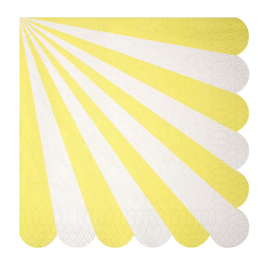 Stripe Napkins (Large) in Yellow