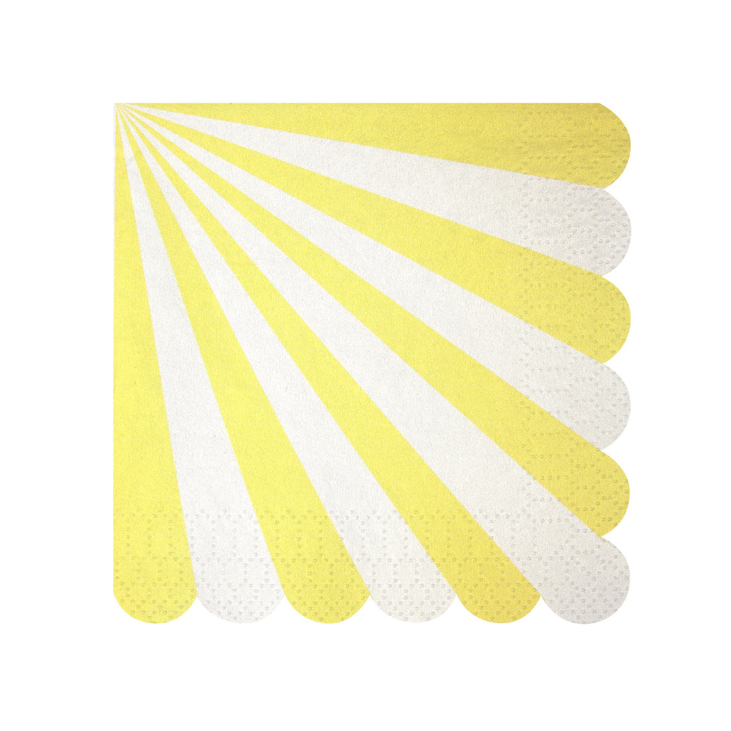 Stripe Napkins (Small) in Yellow