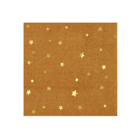 Gold Star Kraft Napkins (Small)