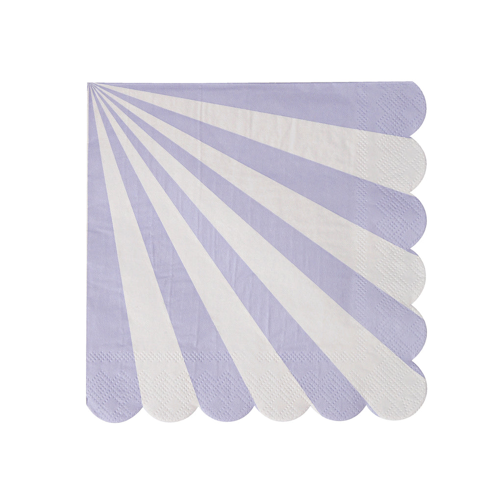 Stripe Napkins (Small) in Lavender
