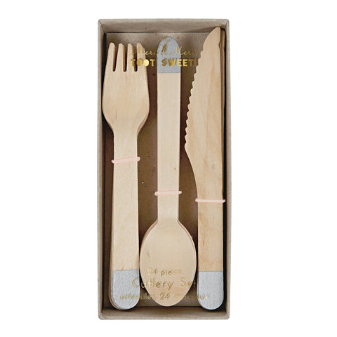 Wooden Cutlery (24-pack)