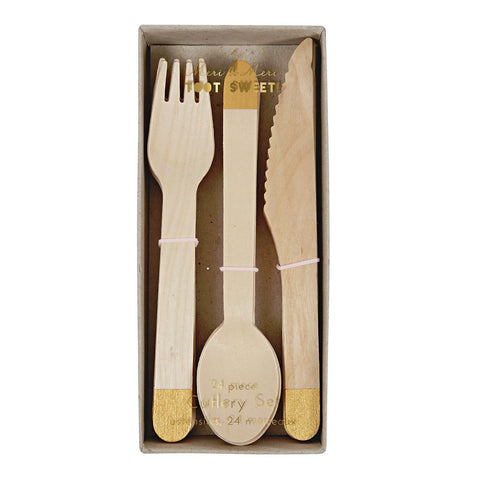 Wooden Cutlery (24-pack)