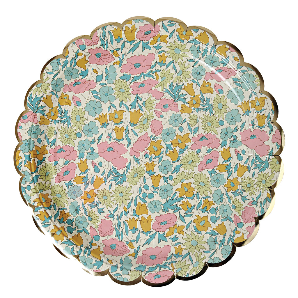 Liberty Poppy and Daisy Paper Plates (Large)