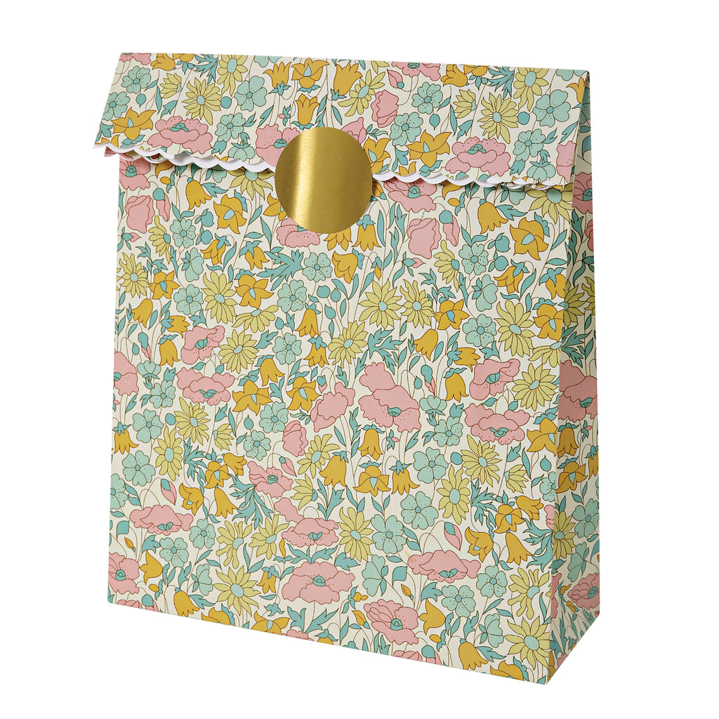 Paper Treat Bags in Liberty Poppy and Daisy Prints (10-pack)