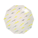 Superhero Lightning Bolt Paper Plates (Small)