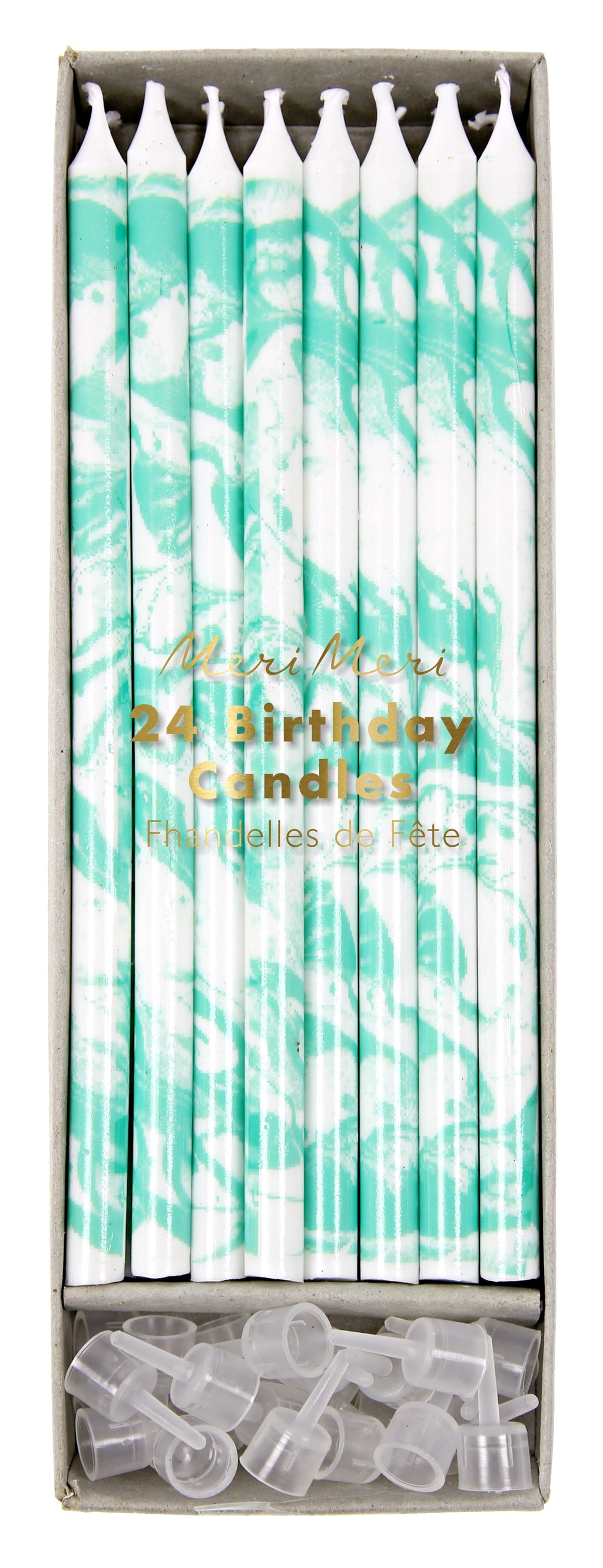 Marble Candles in Mint