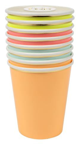 Neon Paper Cups
