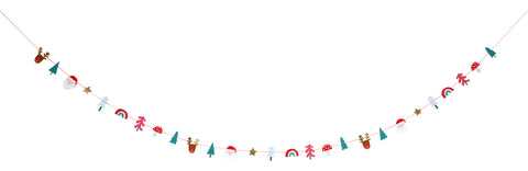 Christmas Garland in Festive Icons