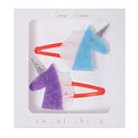 Unicorn Felt Hair Clips