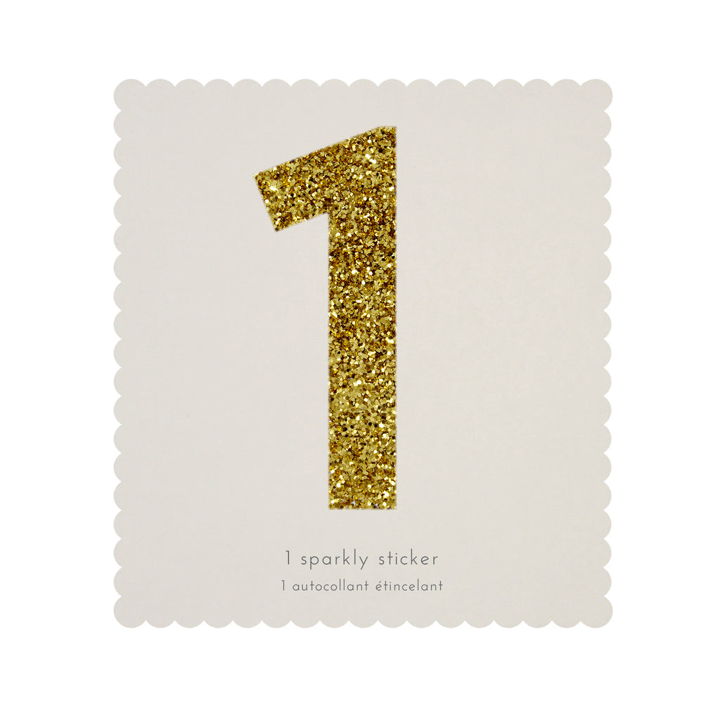 Gold Glitter Numbers Pack of 60 Outline Stickers Peel off Stick on Craft  Date 15mm 