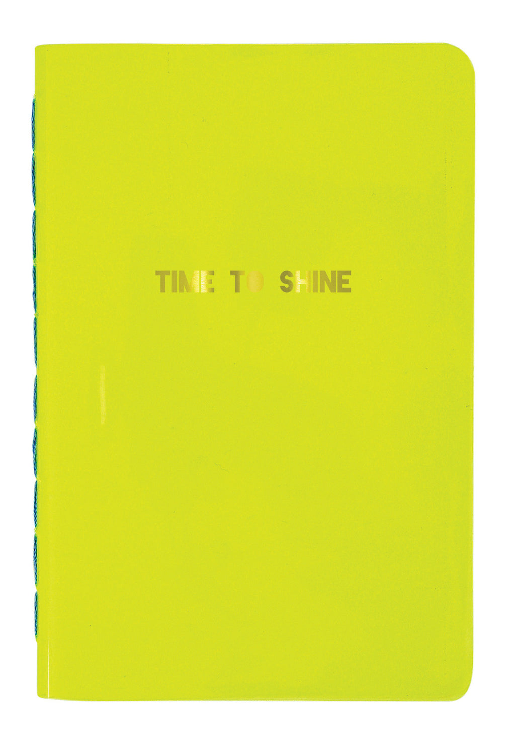 Time to Shine Bright Neon Yellow Notebook