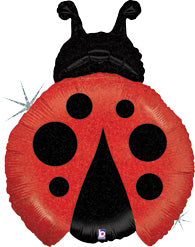 Ladybug Holographic Mylar Balloon