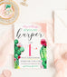Cactus Invitation by Kitty Meow Boutique