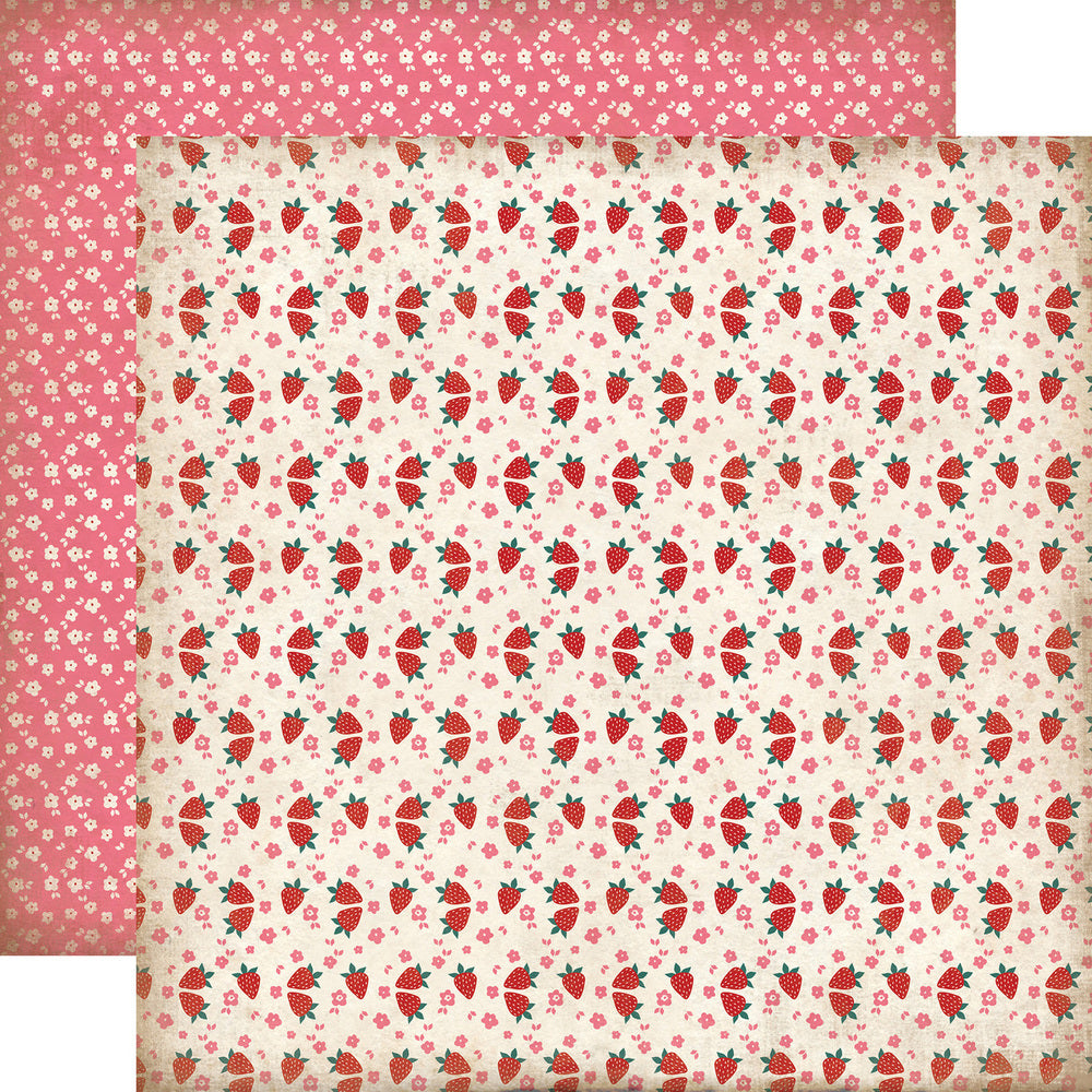 Party Paper Placemat in Strawberry Print