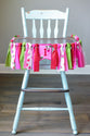 Strawberry Picnic High Chair Banner Handmade by Sugar Moon Bloom