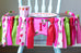 Strawberry Picnic High Chair Banner Handmade by Sugar Moon Bloom