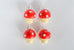 mini red mushroom birthday candles