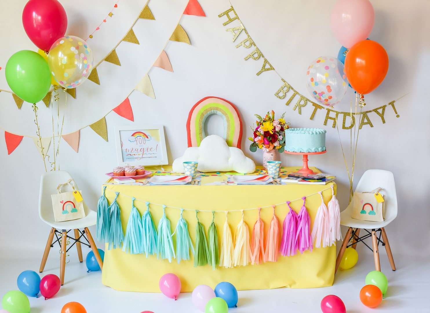 Deluxe Kids Rainbow Party Favor Bag Kids Birthday Unicorn Birthday Party  Rainbow Theme Guest Favor Rainbow Handouts 