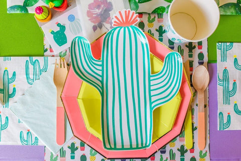 Party Paper Placemat in Cactus Print